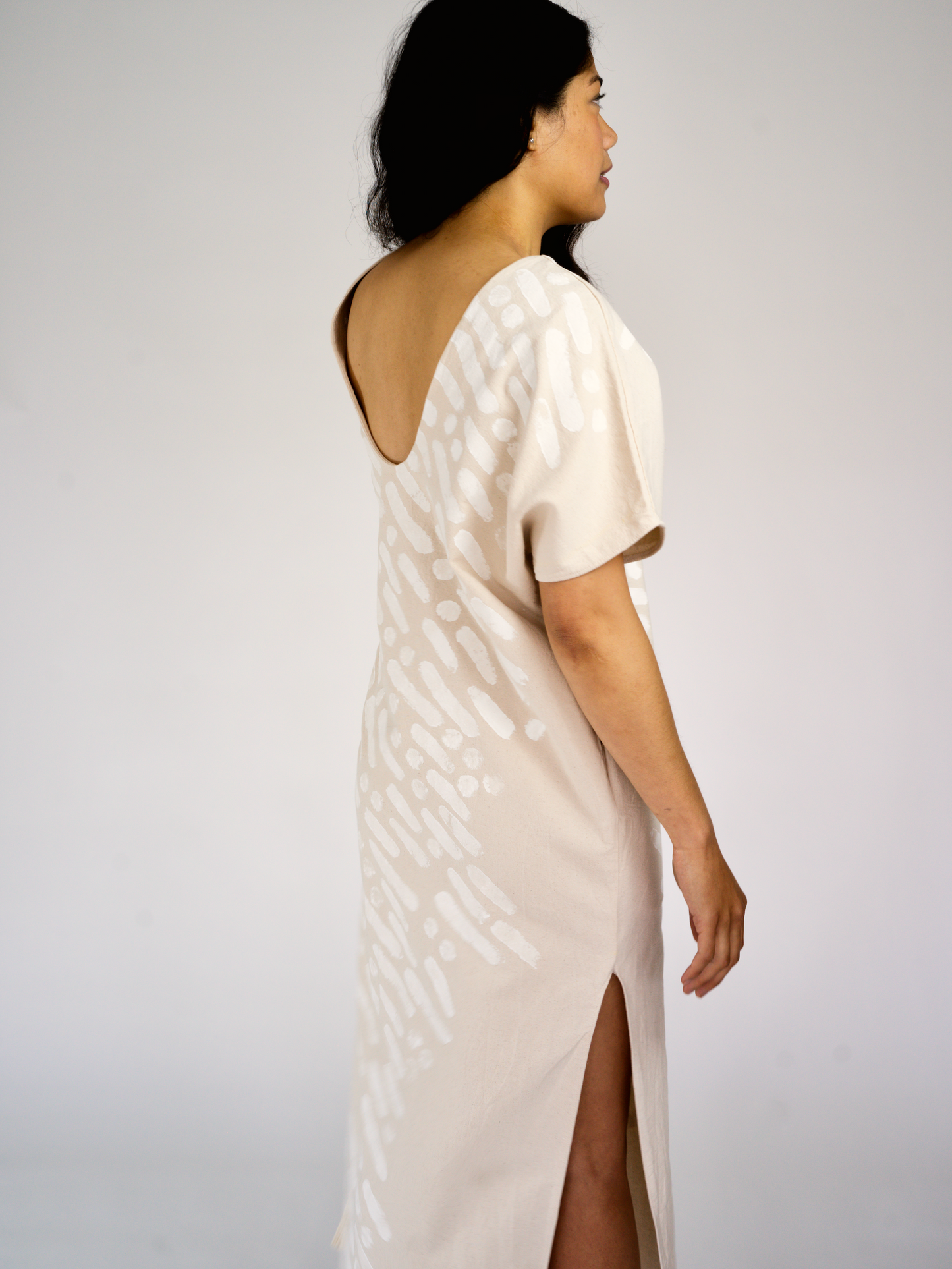 ARC KAFTAN in natural canvas