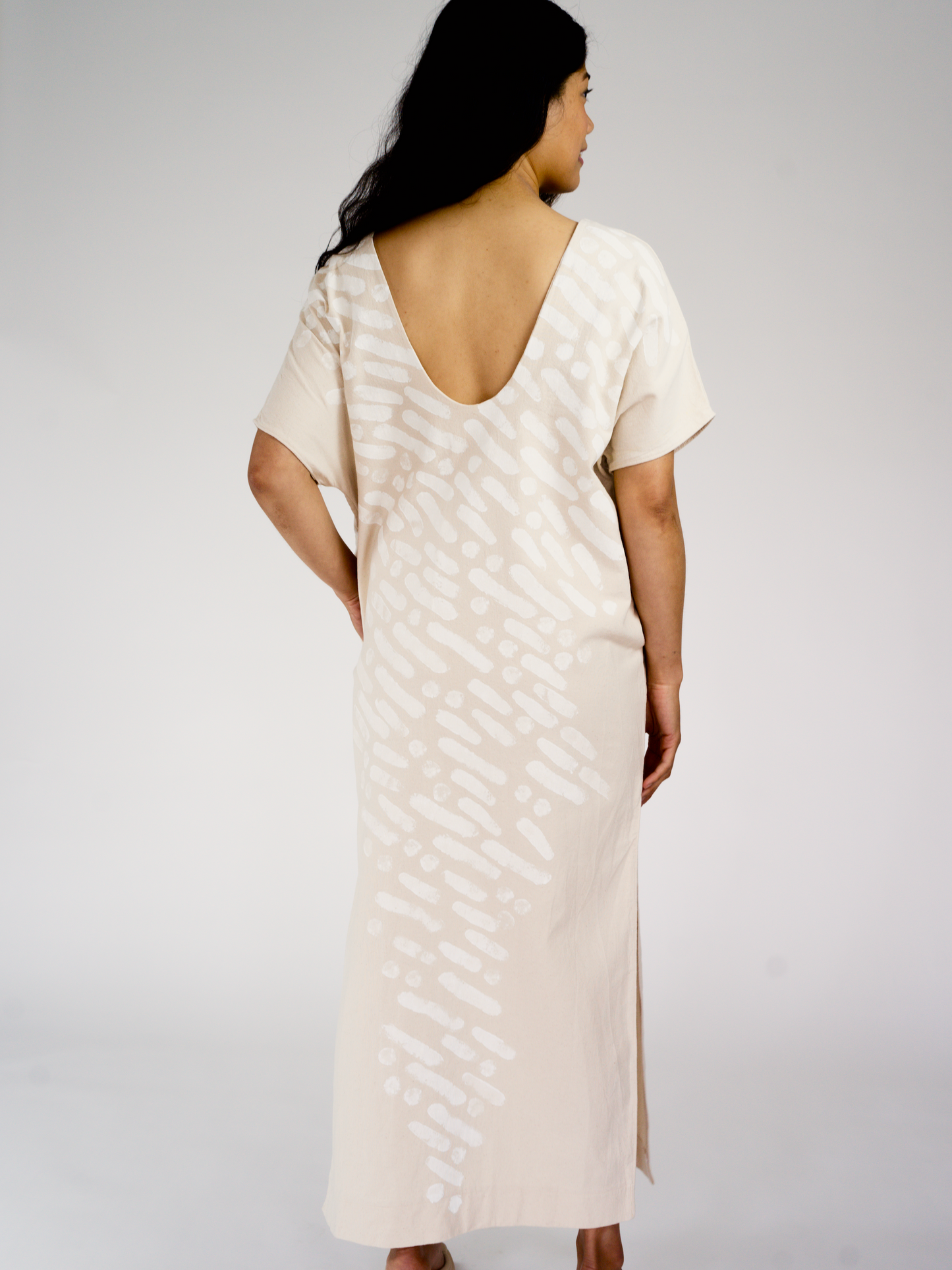 ARC KAFTAN in natural canvas
