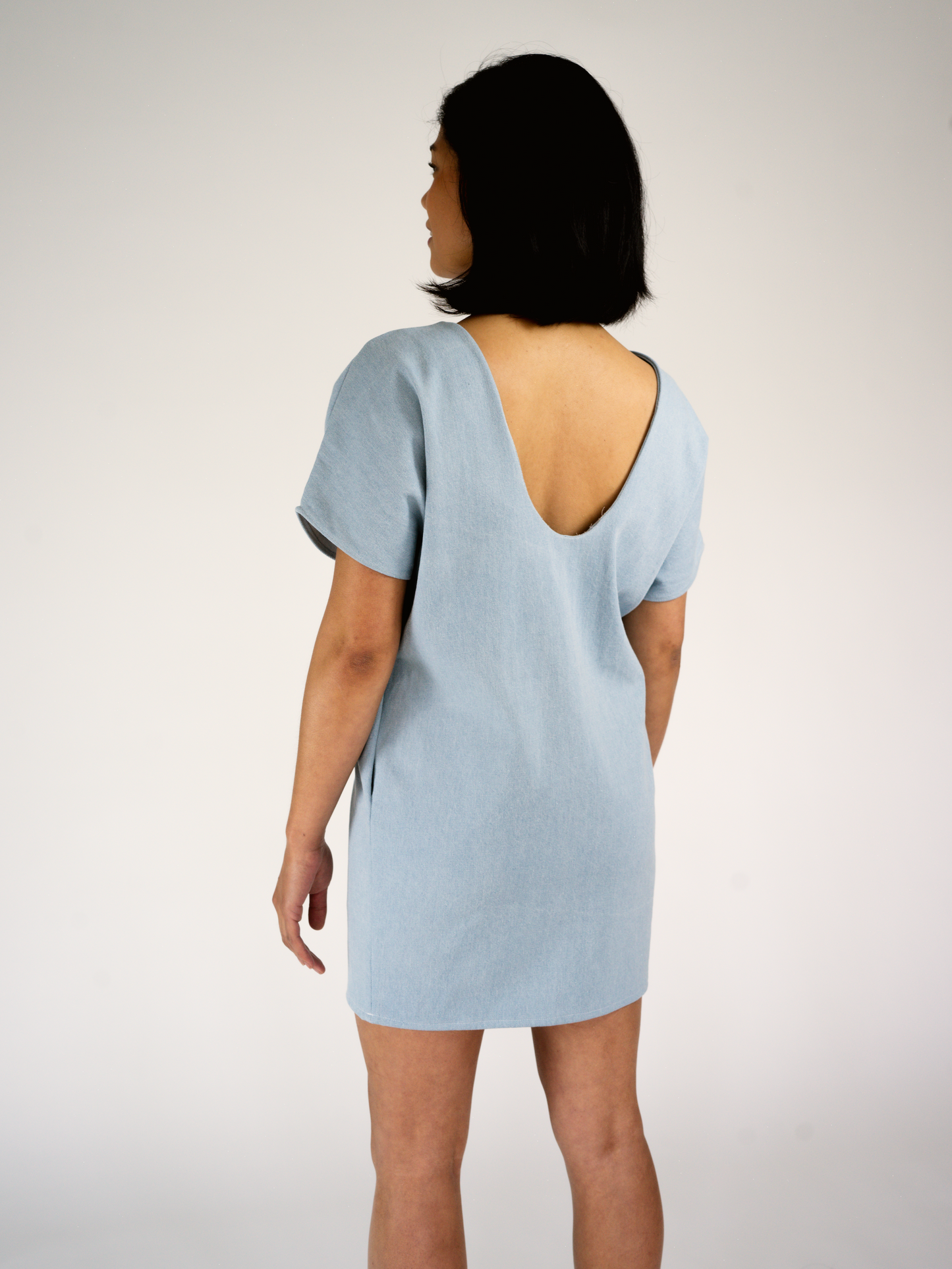 ARC MINI DRESS in denim