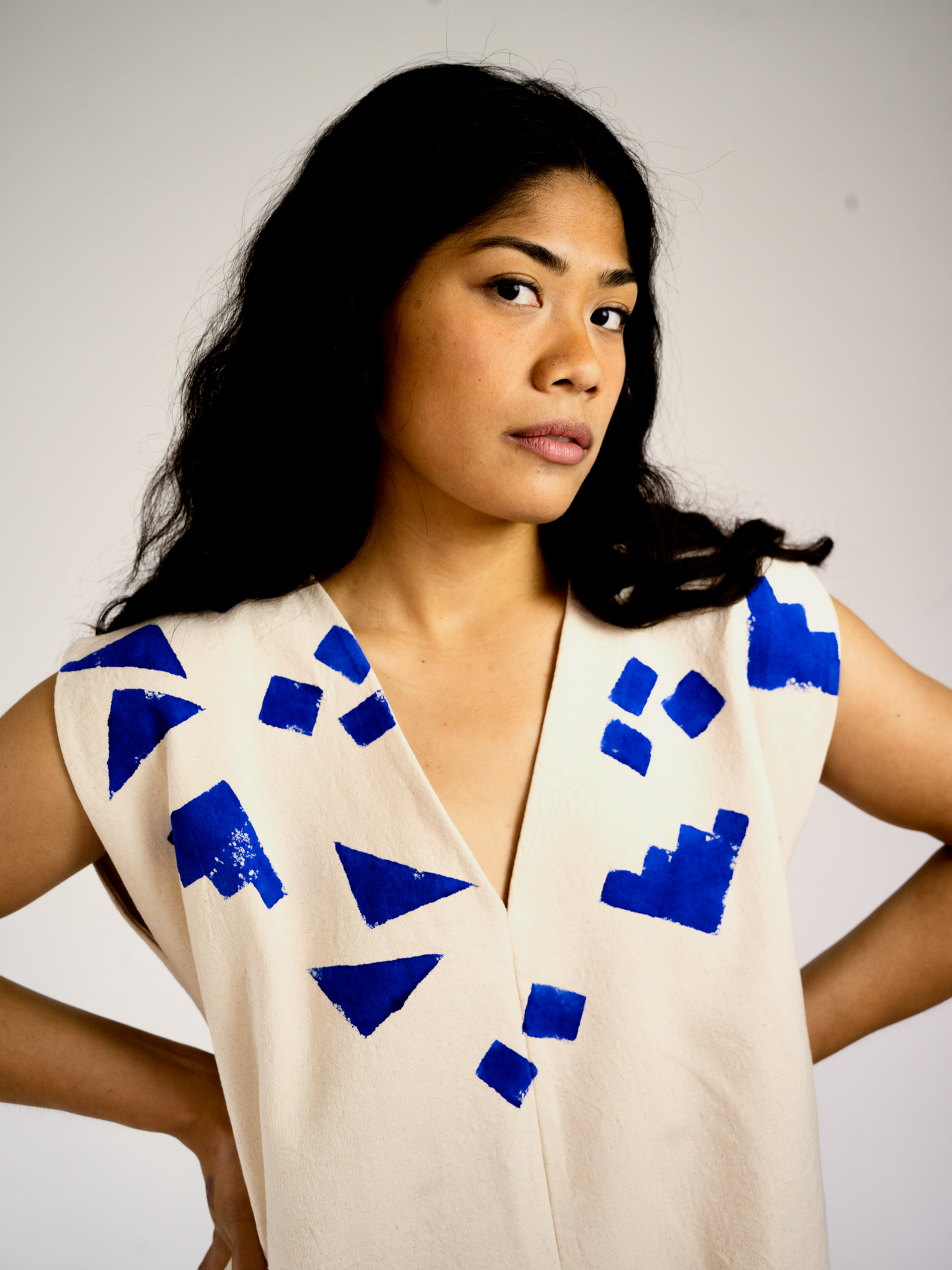 ANGL ROMPER in natural canvas