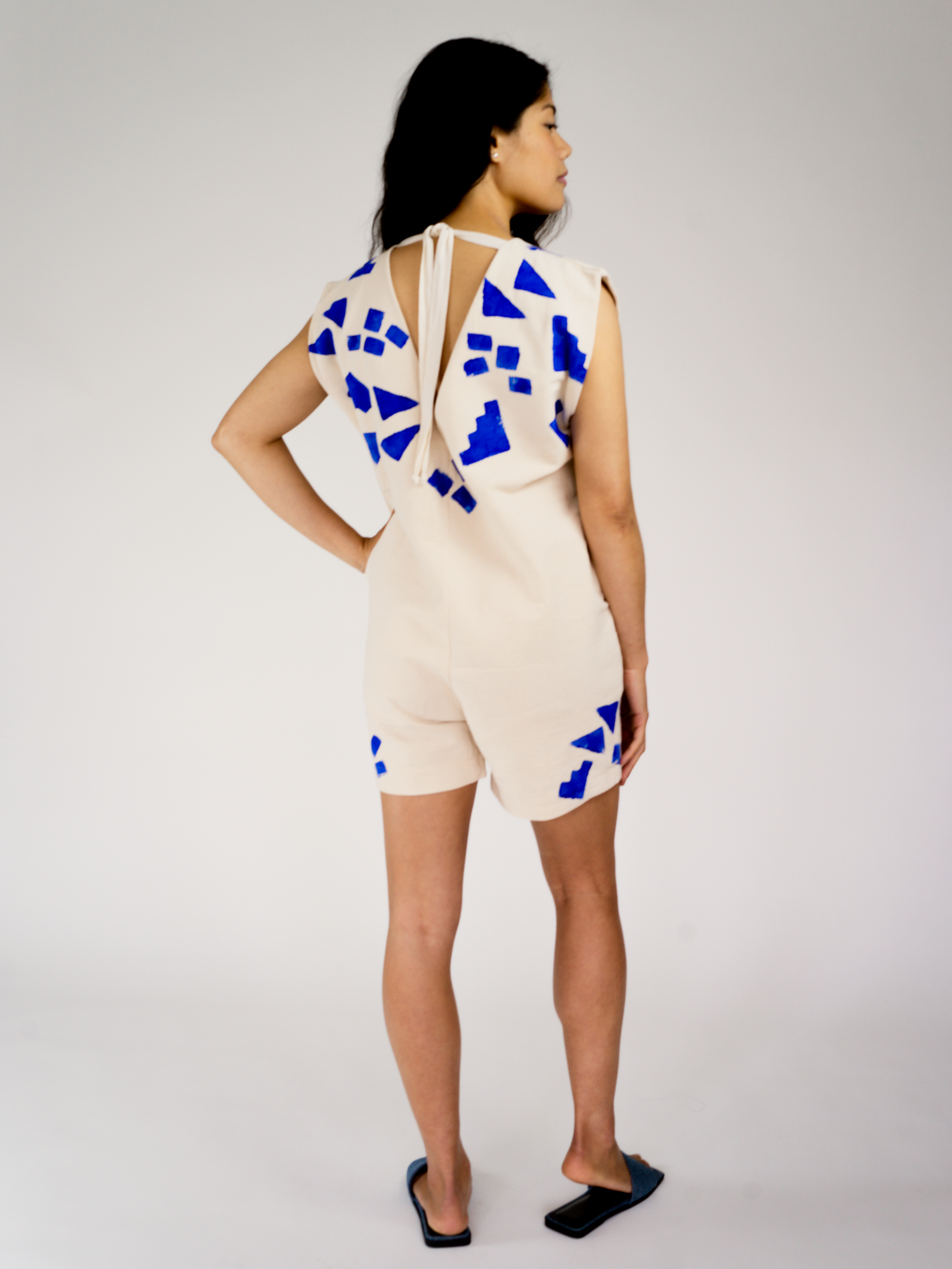 ANGL ROMPER in natural canvas