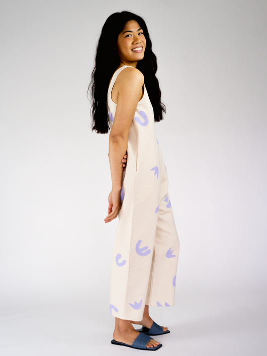 ARC OVERALL in natural canvas