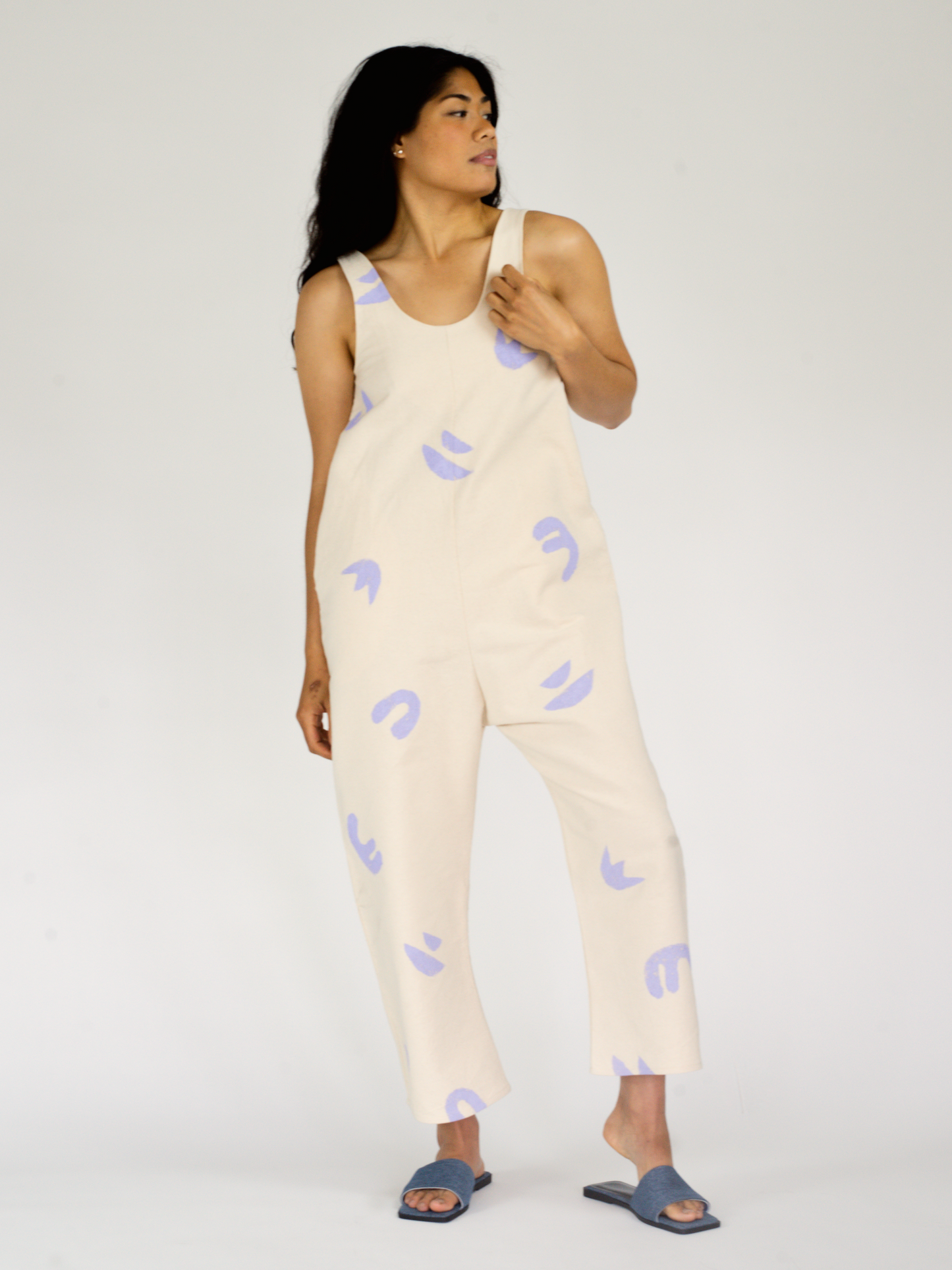 ARC OVERALL in natural canvas