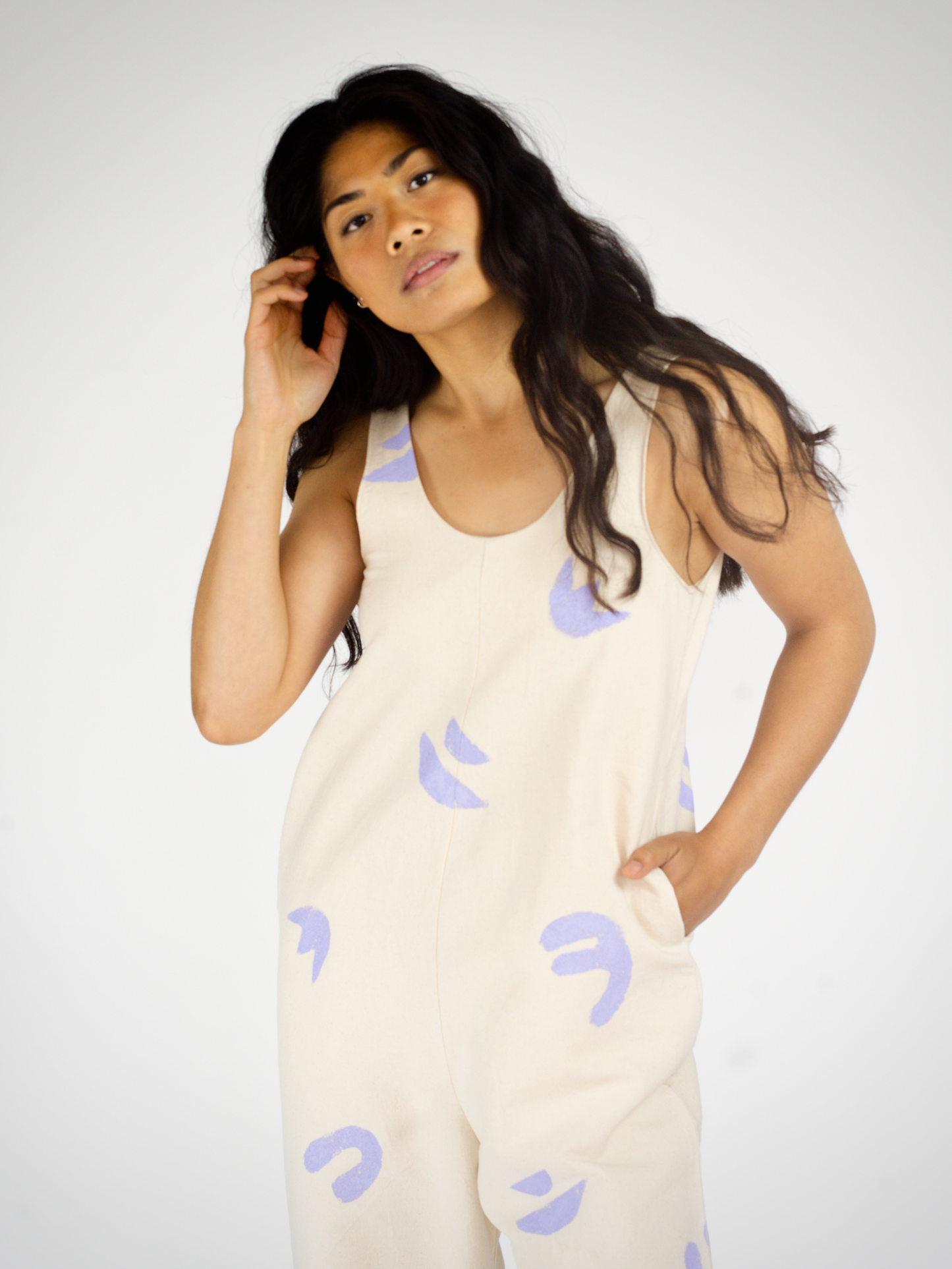 ARC OVERALL in natural canvas