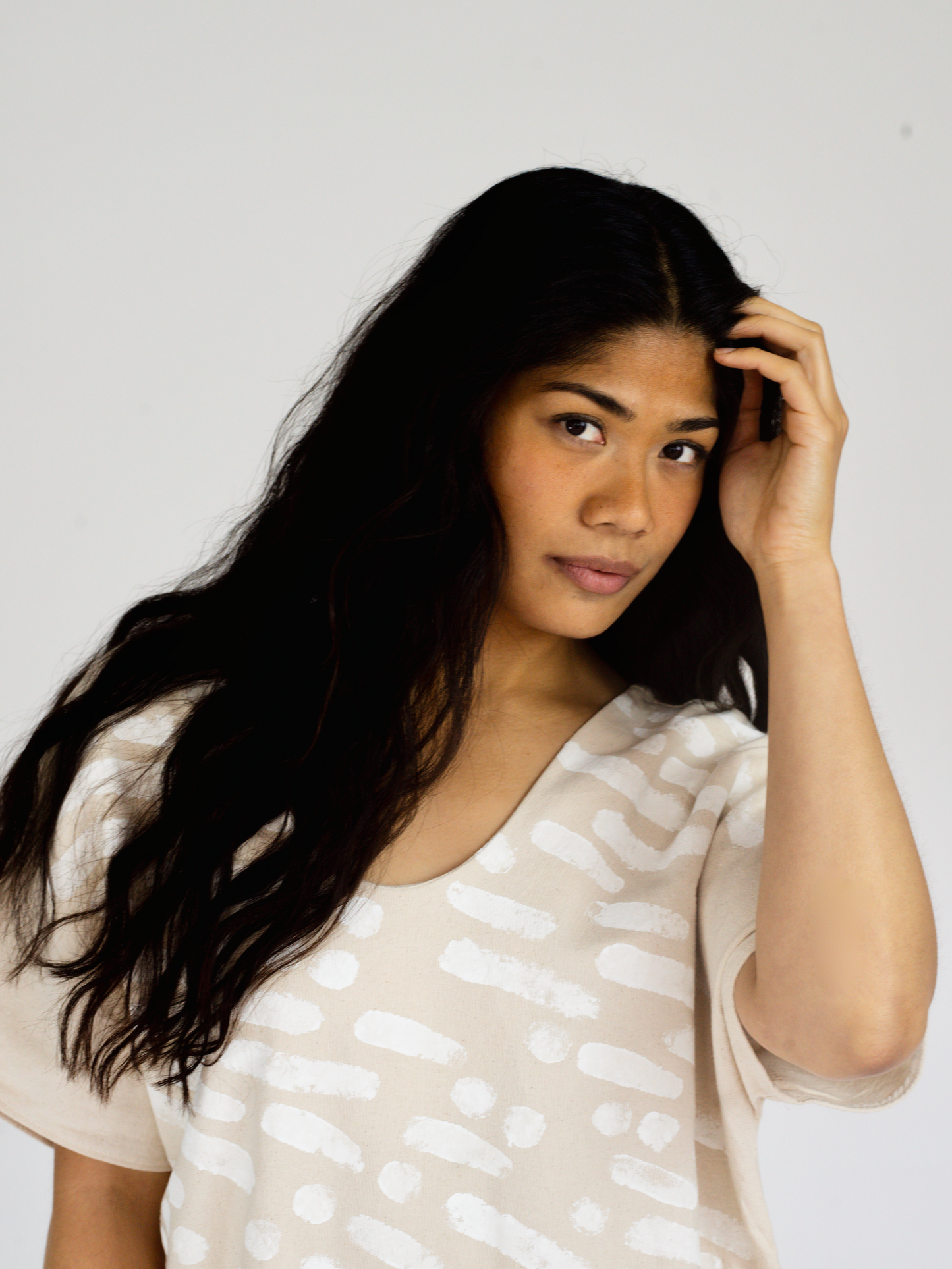 ARC KAFTAN in natural canvas