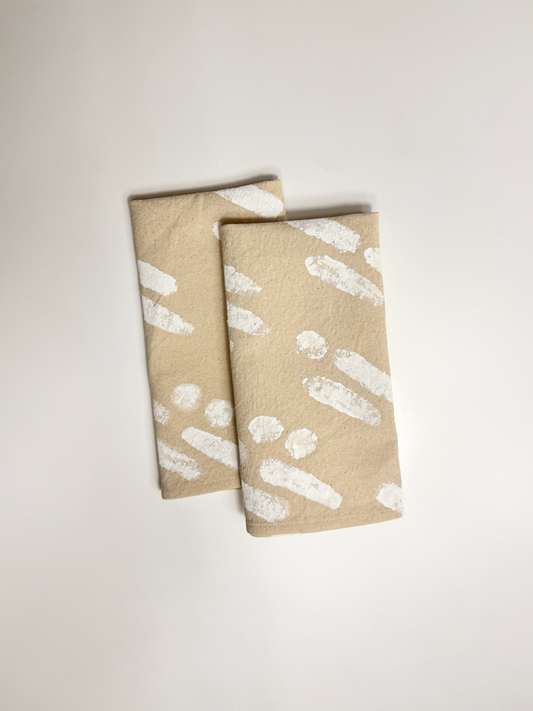 LIGNE NAPKIN + PLACEMAT in natural canvas