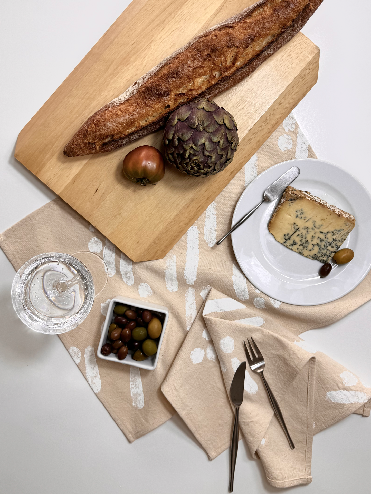 LIGNE NAPKIN + PLACEMAT in natural canvas