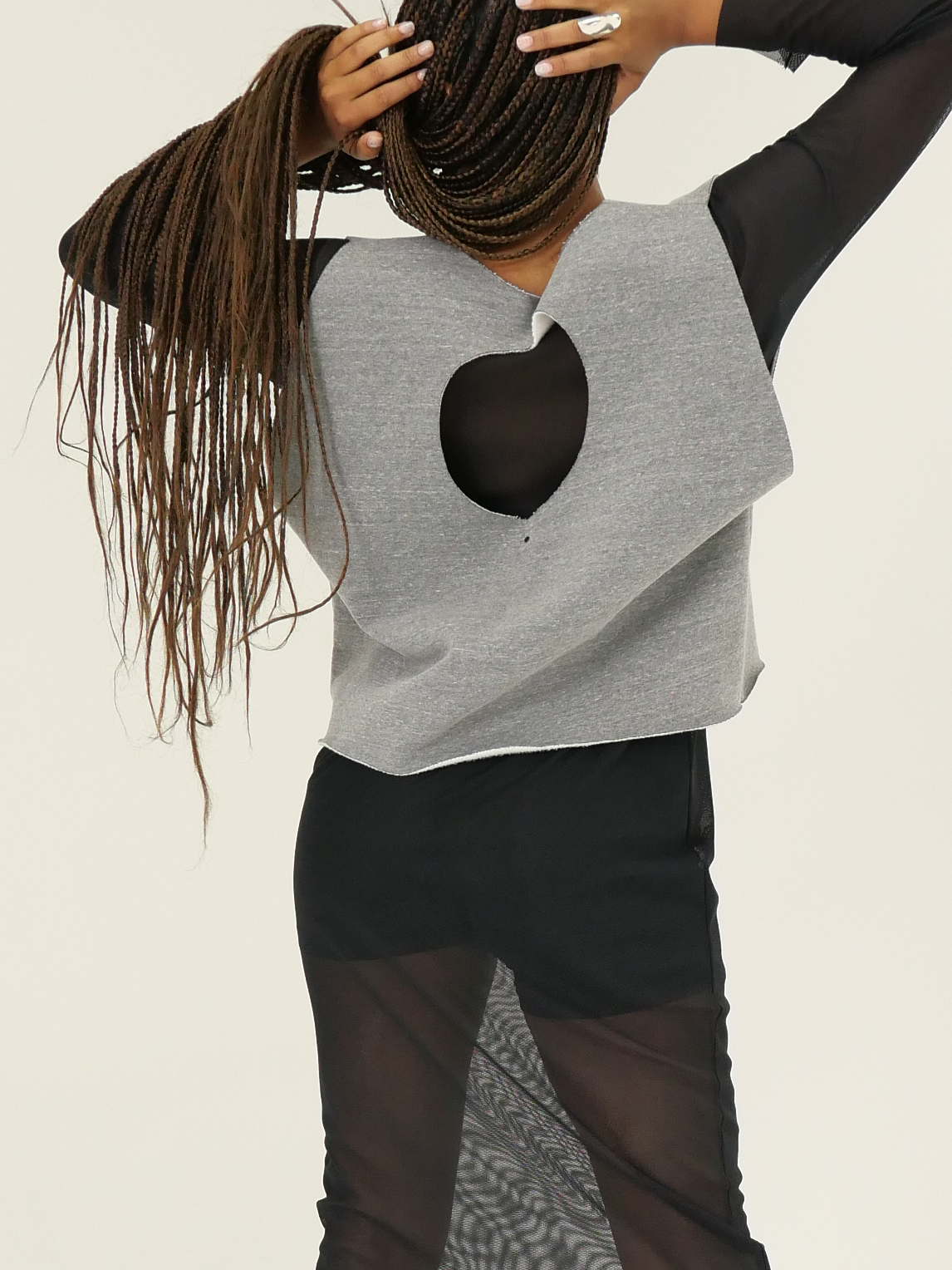 DISQ VEST in storm fleece