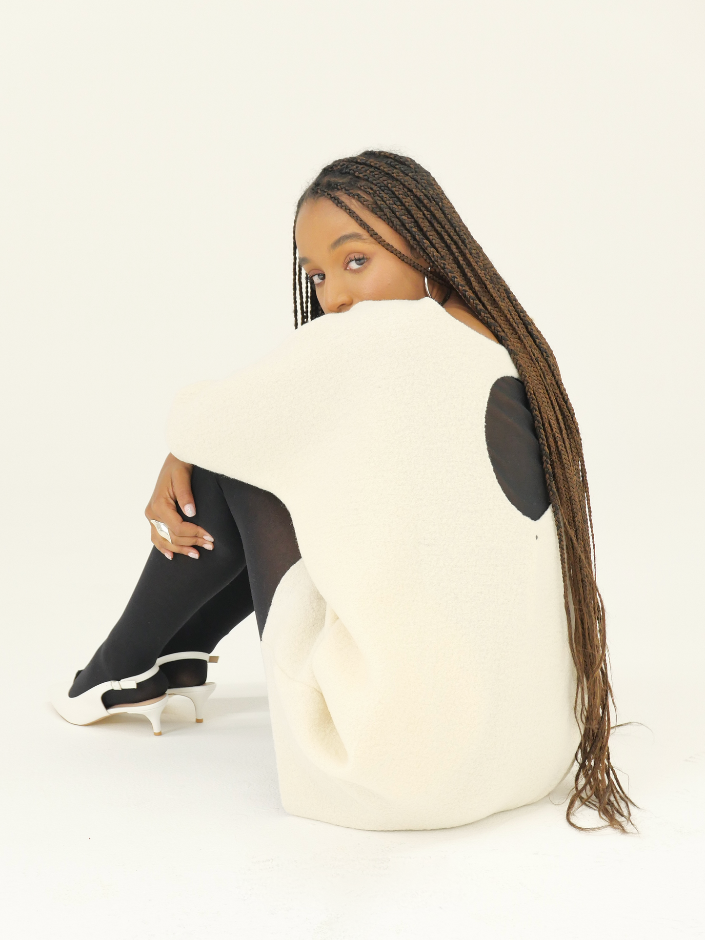 DISQ MINI in pearl wool