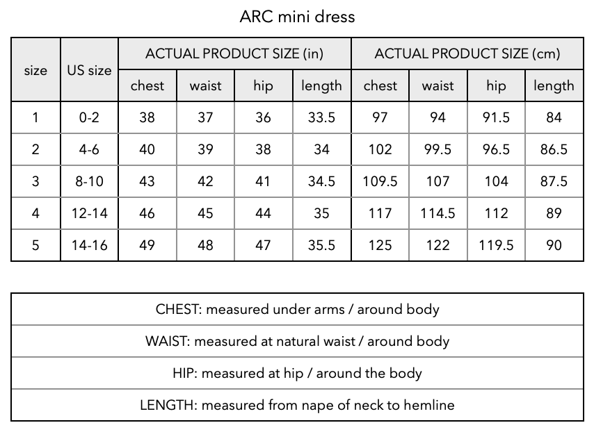 ARC MINI DRESS in denim