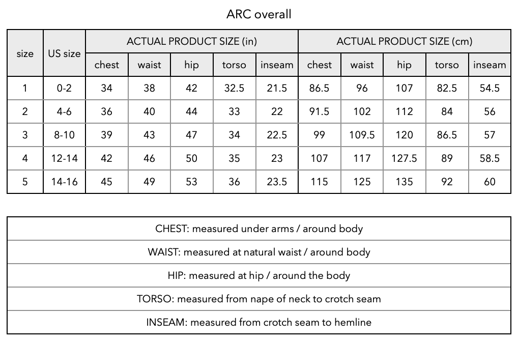 ARC OVERALL in natural canvas