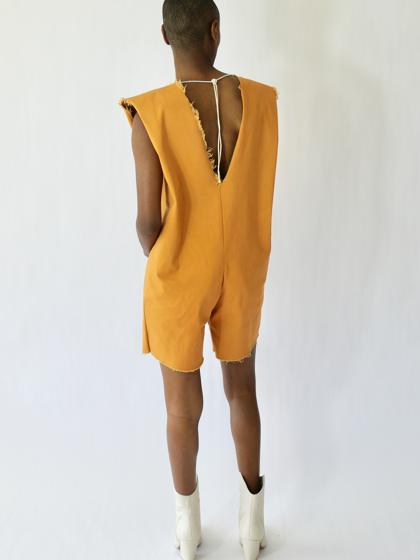ANGL ROMPER in papaya