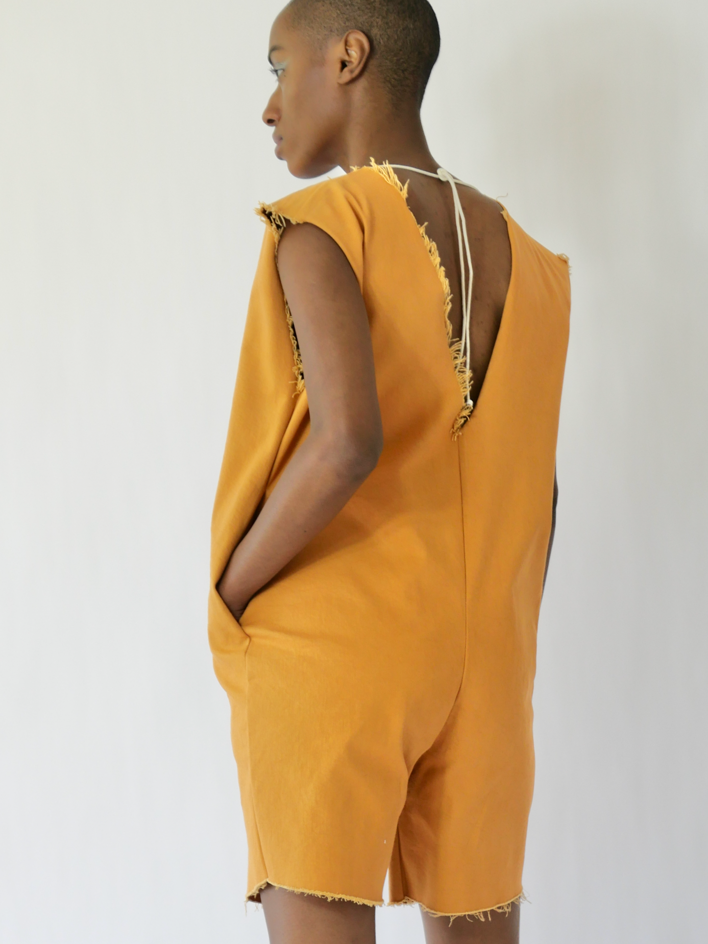 ANGL ROMPER in papaya
