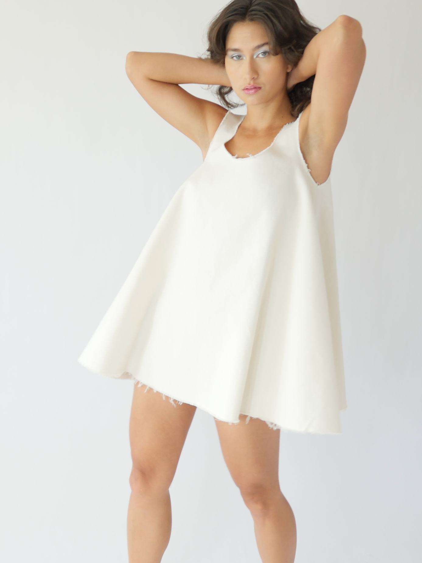 TRPZ MINI DRESS in cloud
