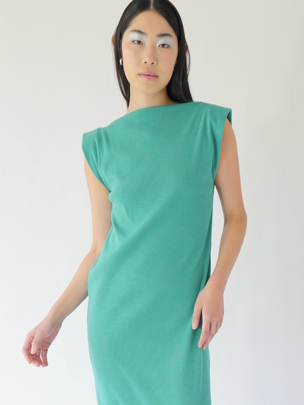 LINEA COLUMN DRESS in agave