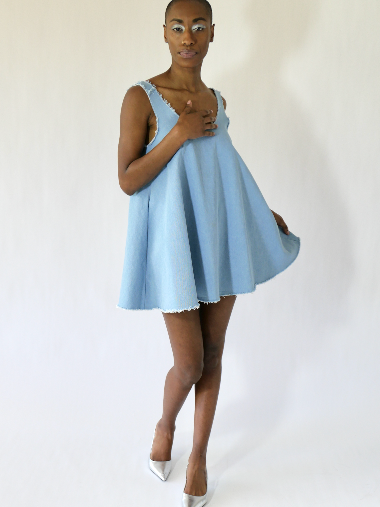 TRPZ MINI DRESS in sky
