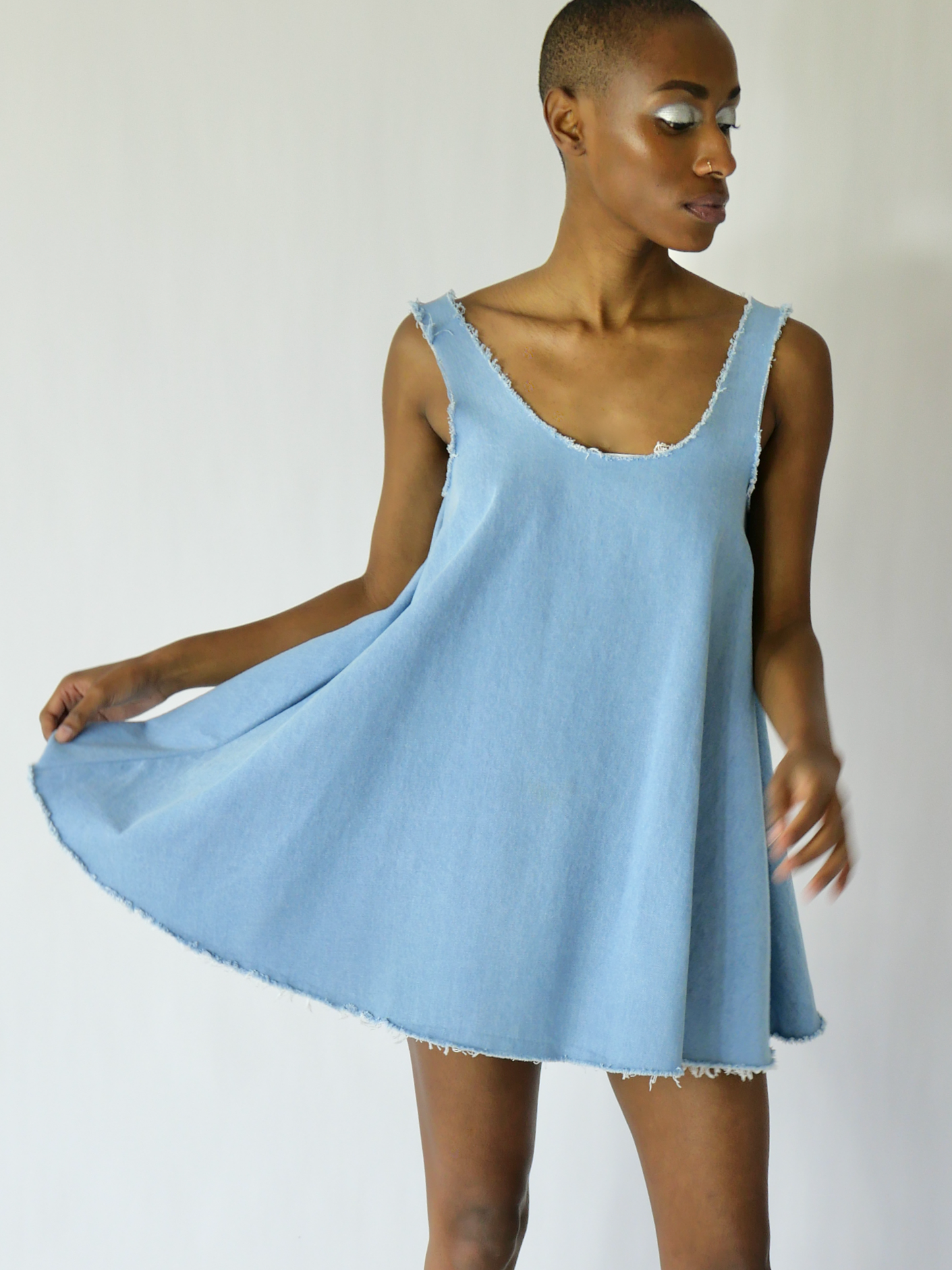 TRPZ MINI DRESS in sky