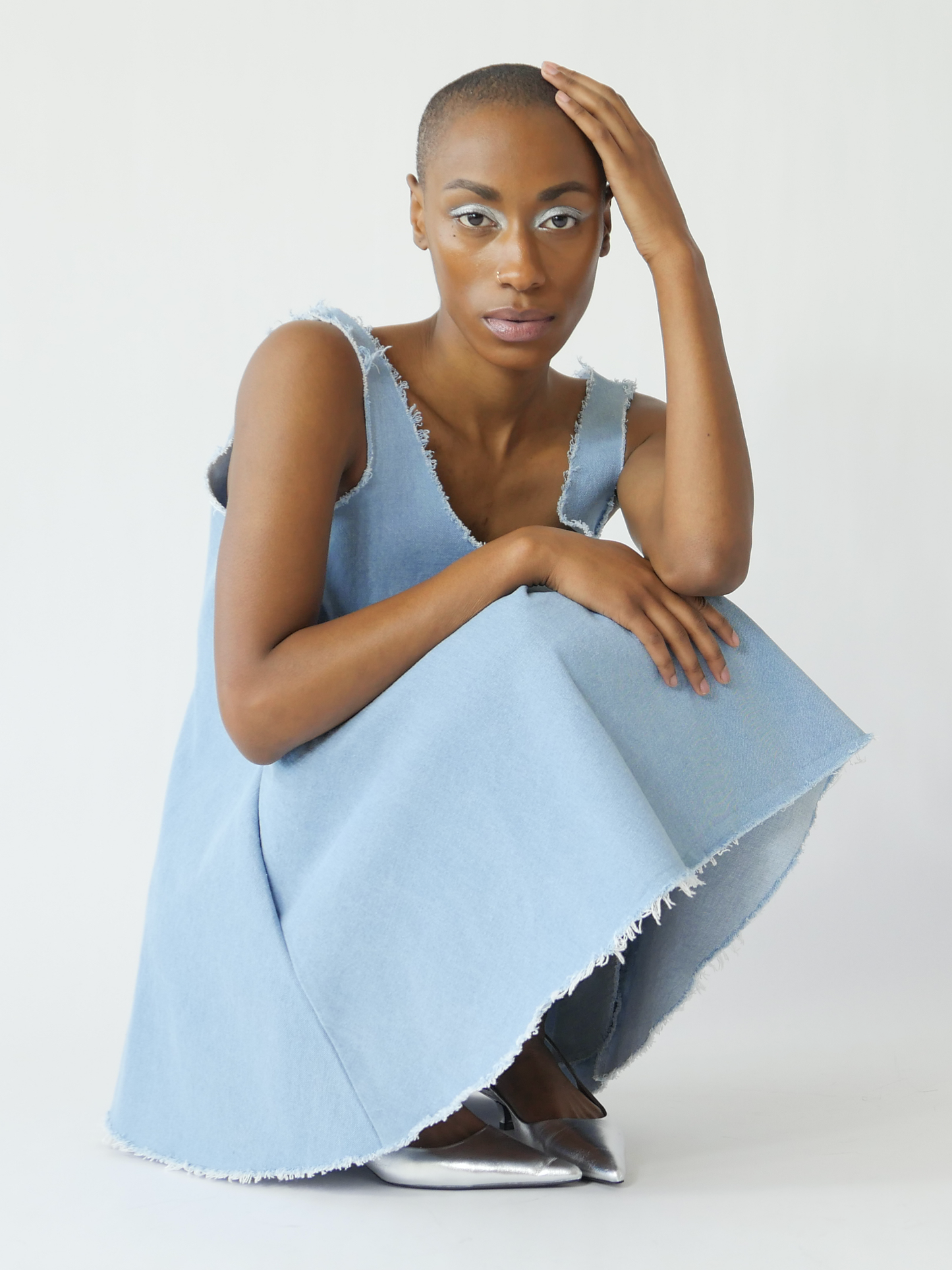 TRPZ MINI DRESS in sky