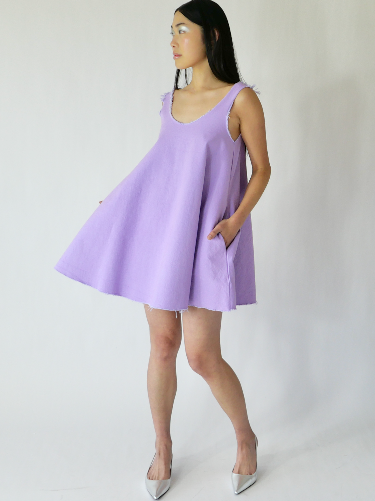 TRPZ MINI DRESS in lilac