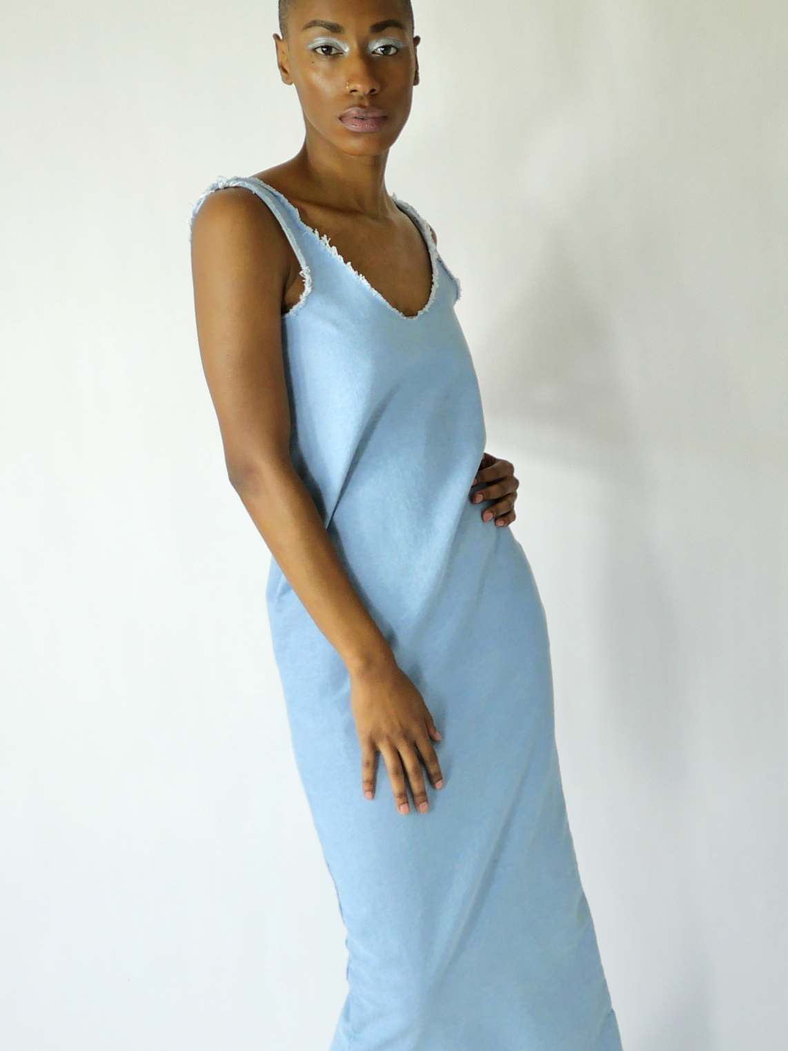 ARC COLUMN DRESS in sky