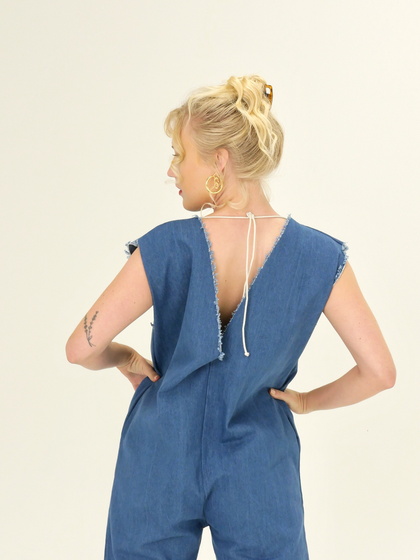 ANGL JUMPSUIT in bleu denim