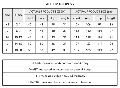 APEX MINI dress in sky
