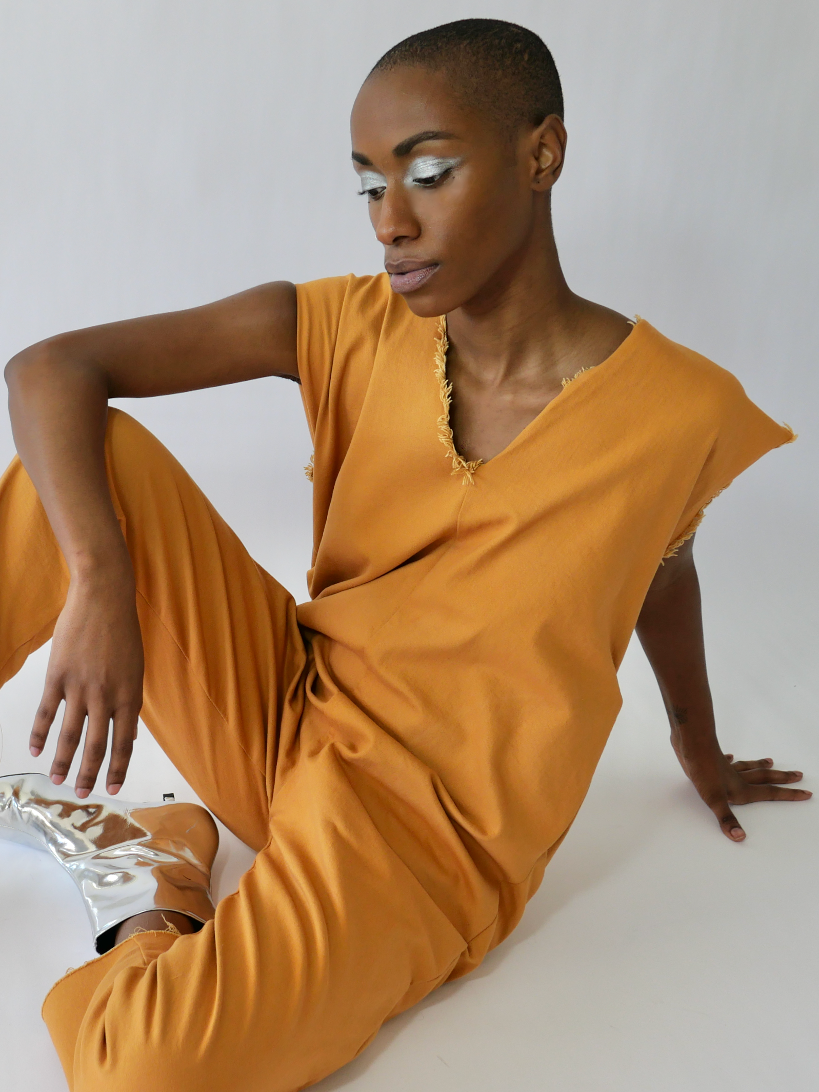 ANGL JUMPSUIT in papaya une forme